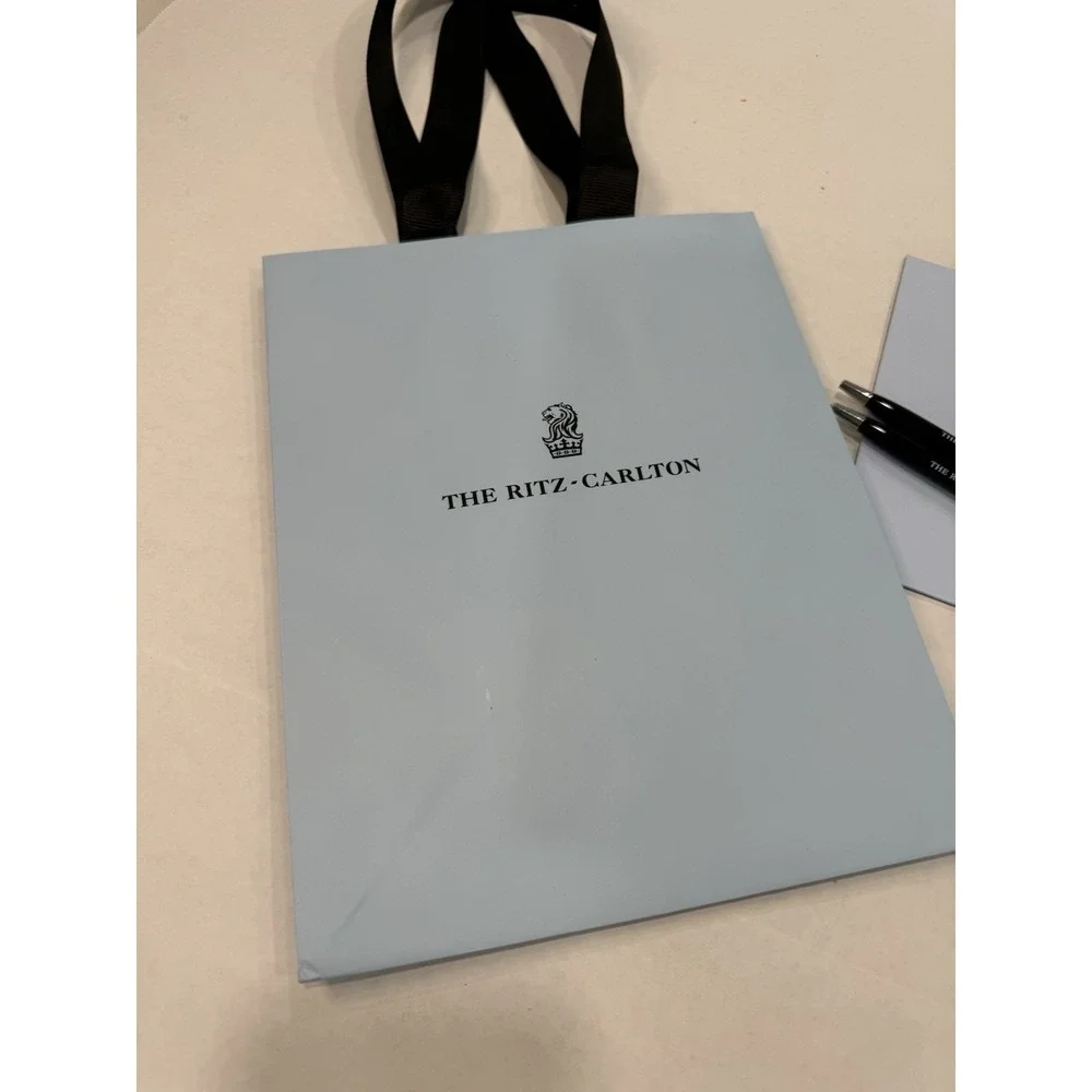Ritz Carlton Lot Of 4 Items, 2 Pens, 1 Notepad, 1 Bag Collector Must Have